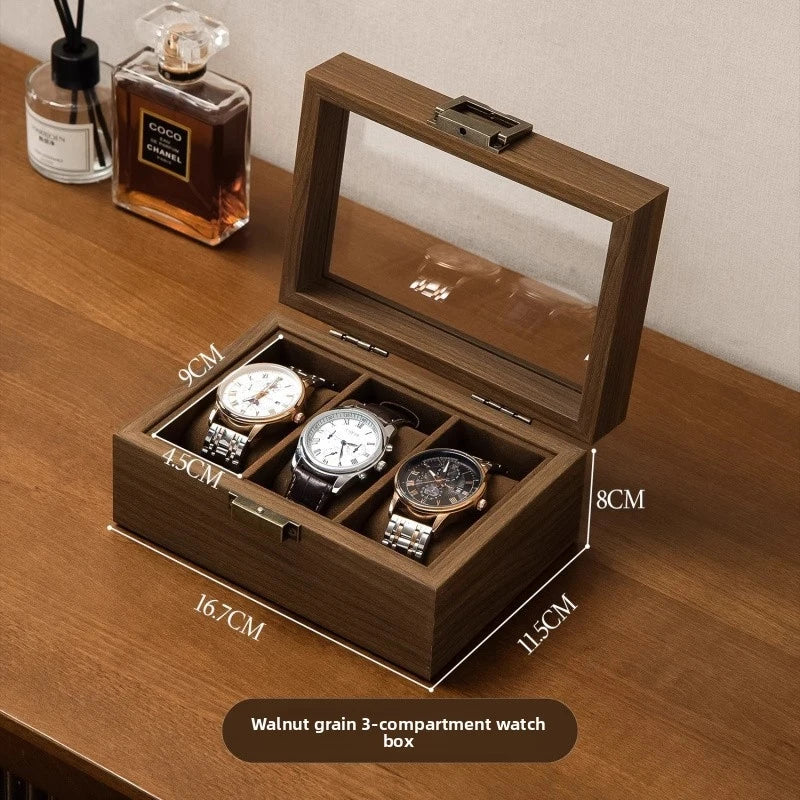 Coffret à montres — Finition noyer