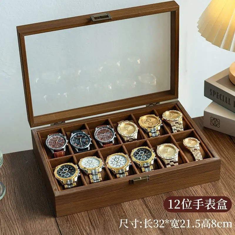 Coffret à montres — Finition noyer