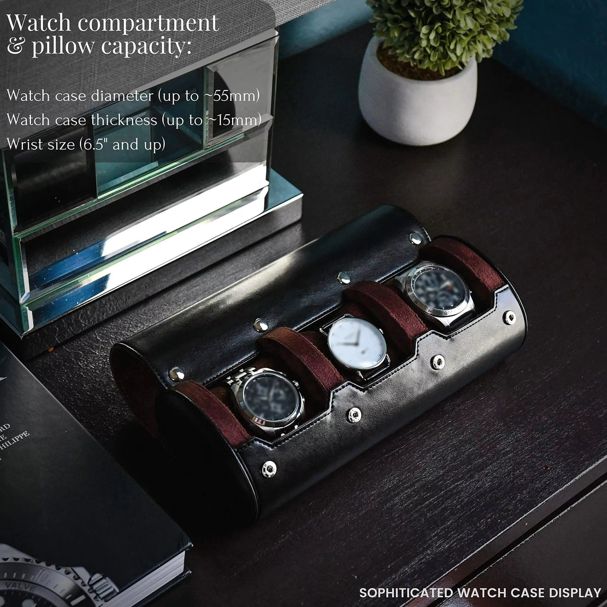 Étui compartimenté — 3 ou 6 montres