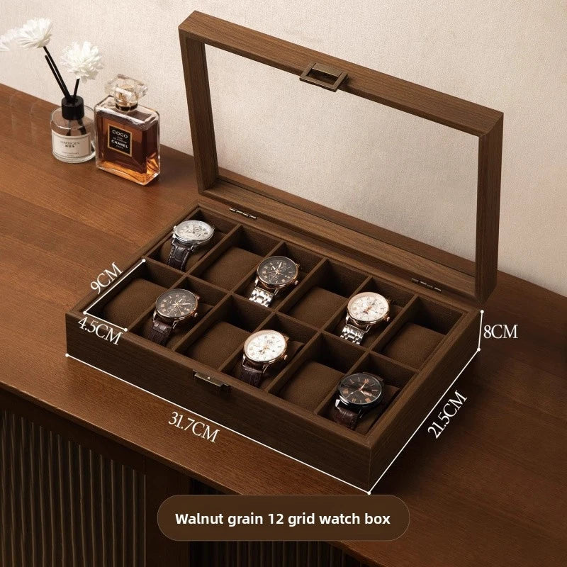 Coffret à montres — Finition noyer