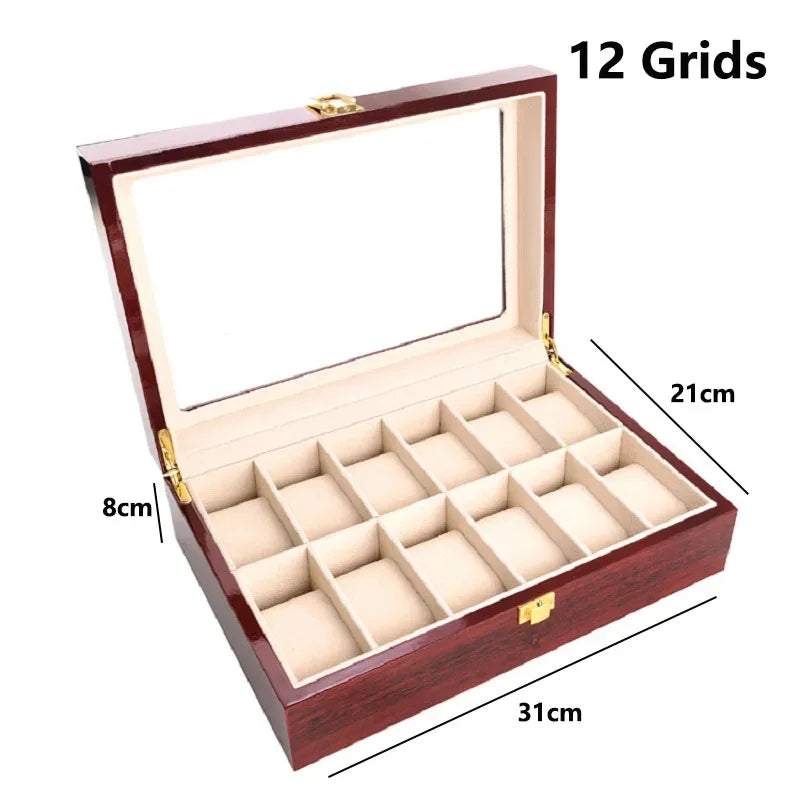 Coffret en MDF — 1 à 12 montres