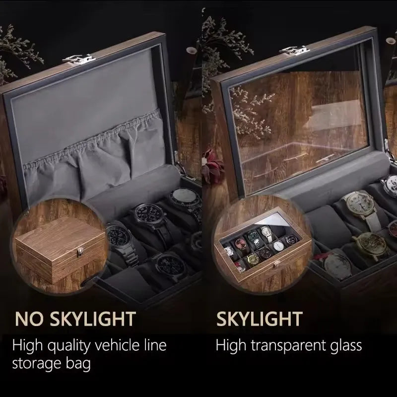 Coffret à montres — Couvercle au choix