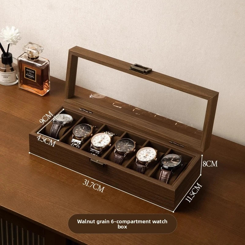 Coffret à montres — Finition noyer
