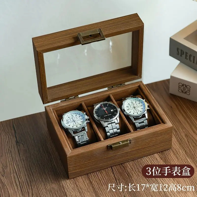 Coffret à montres — Finition noyer