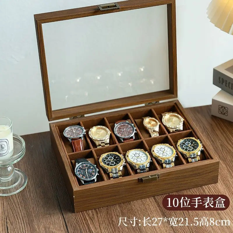 Coffret à montres — Finition noyer