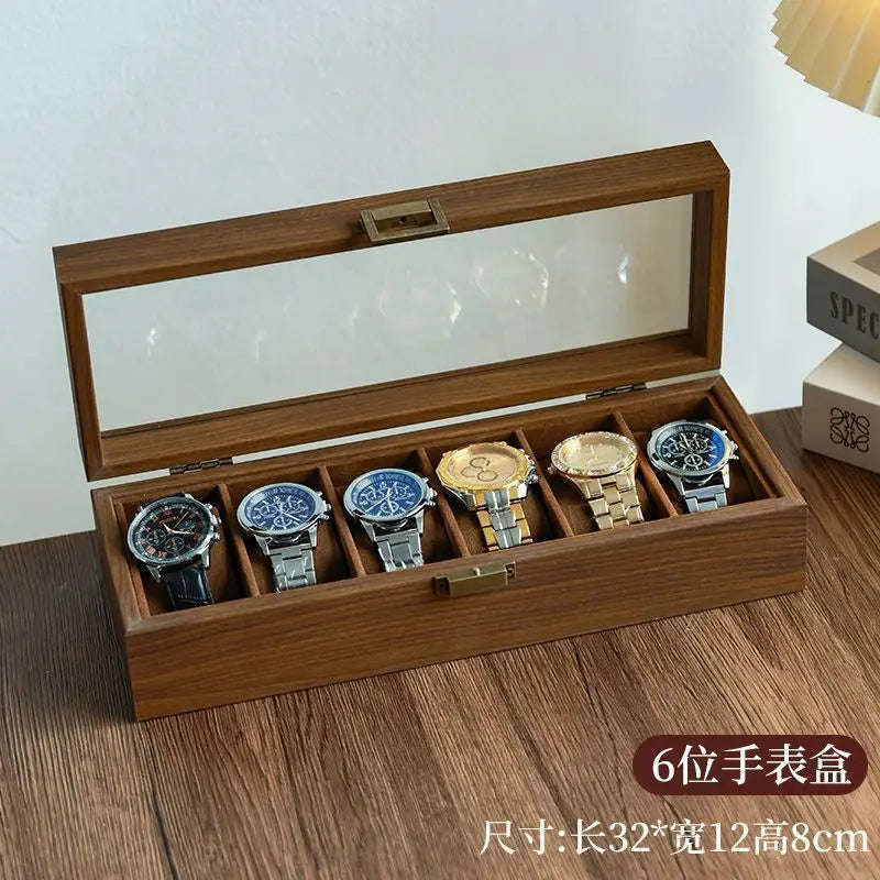 Coffret à montres — Finition noyer