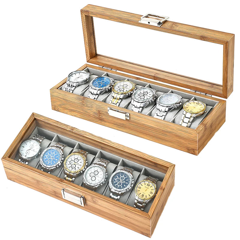 Coffret en bambou — 3 à 12 montres