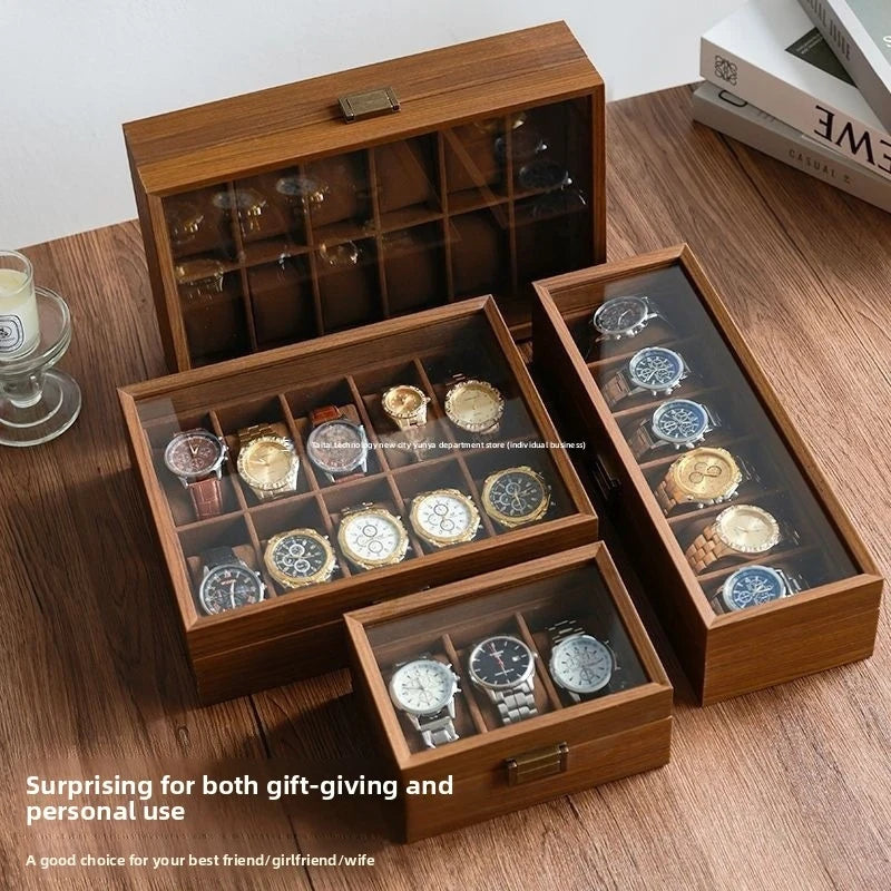 Coffret à montres — Finition noyer