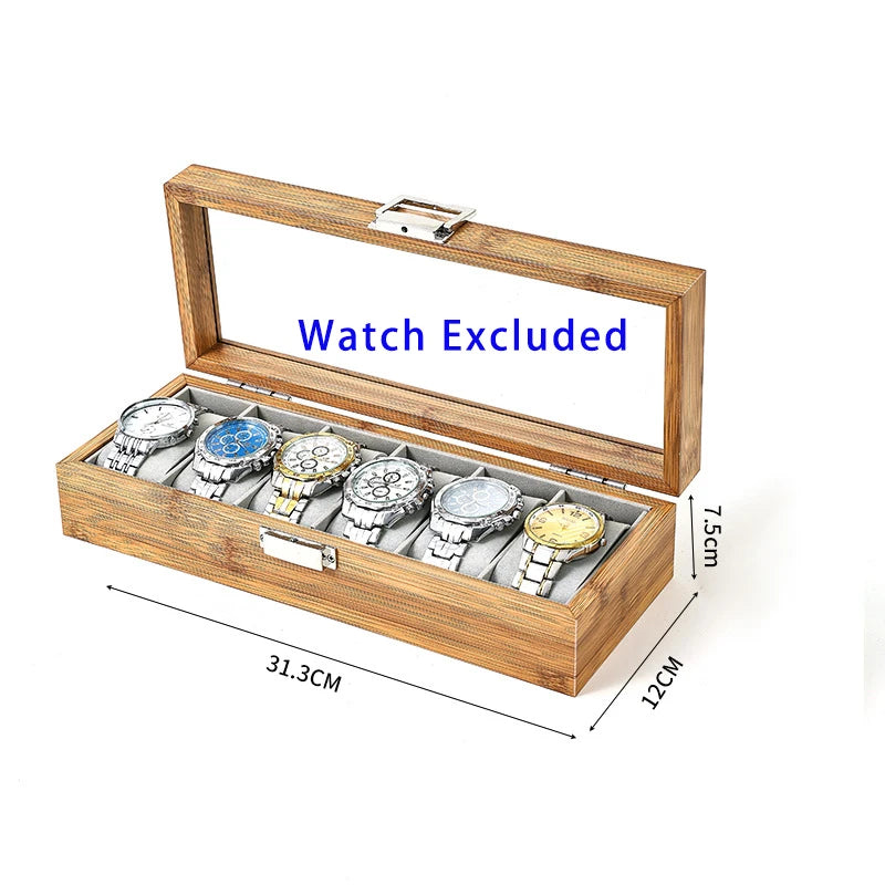Coffret en bambou — 3 à 12 montres