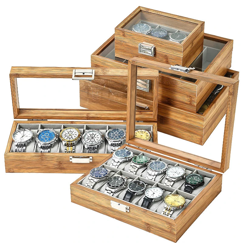 Coffret en bambou — 3 à 12 montres