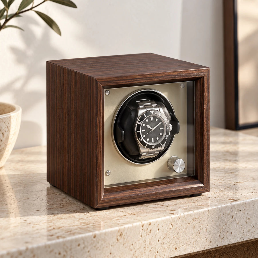 Remontoir IBBETON — Bois Premium & moteur Mabuchi