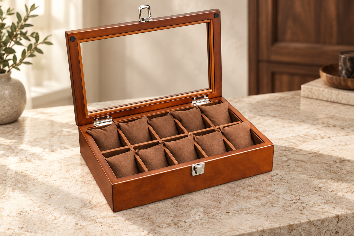 Coffret à montres — mise en scène Mainir