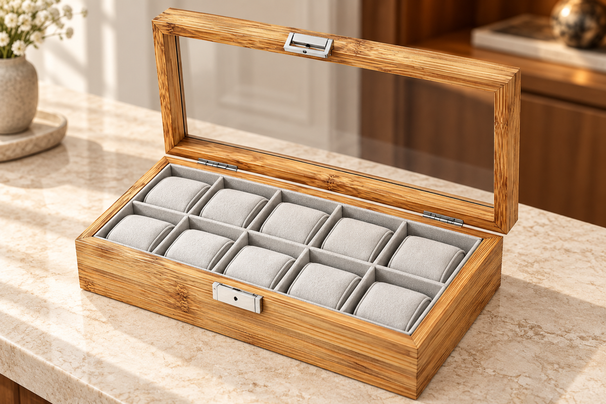 Coffret à montres — mise en scène Mainir