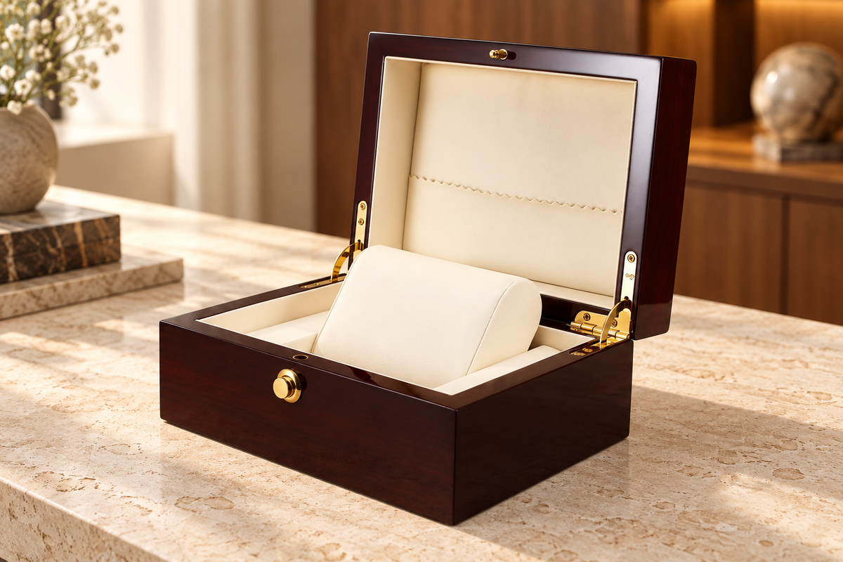 Coffret à montres — mise en scène Mainir